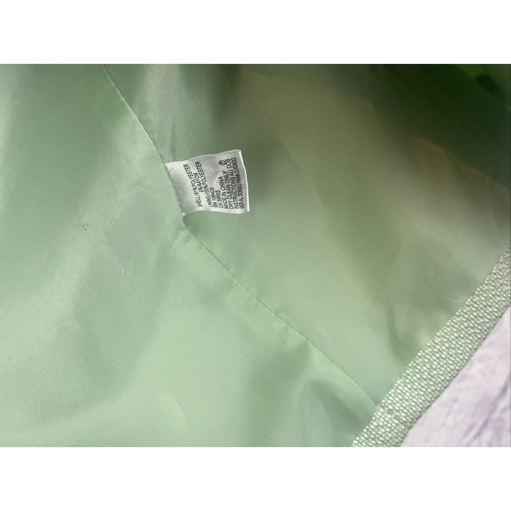 Tahari ASL Women's Preppy Old Money  Textured Lined Green Blazer Size 10 - Picture 8 of 11